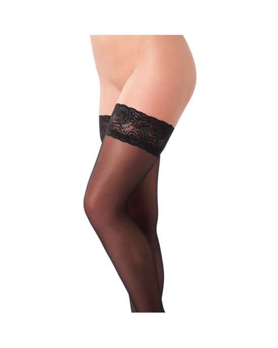 Amorable Rimba Hold-up Stockings Black One Size