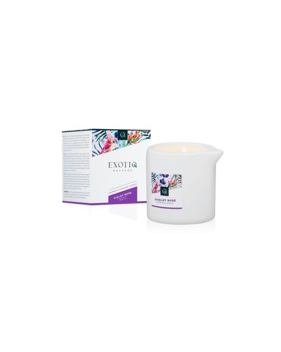 Exotiq Massage Candle Violet Rose - 200g