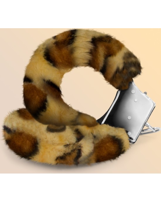 Crushious LOVE CUFFS FURRY HANDCuffs LEOPARD