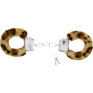 Crushious LOVE CUFFS FURRY HANDCuffs LEOPARD