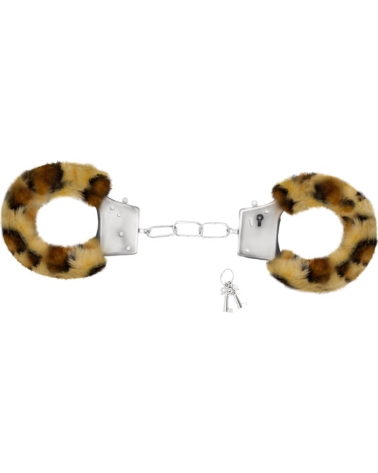 Crushious LOVE CUFFS FURRY HANDCuffs LEOPARD