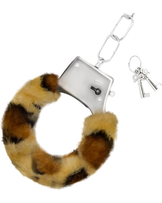 Crushious LOVE CUFFS FURRY HANDCuffs LEOPARD