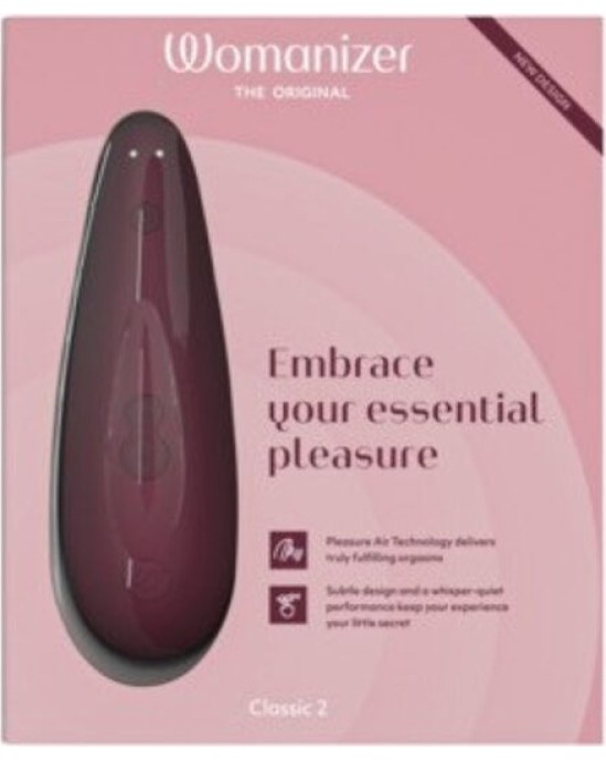 Womanizer CLASSIC 2 CLITORAL STIMULATOR BORDEAUX