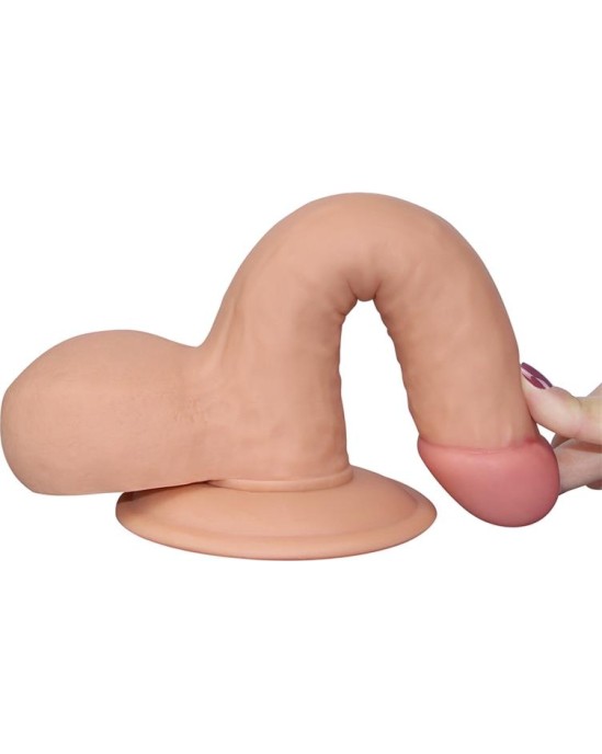 Lovetoy Dildo The Ultra Soft Dude 7.5 Flesh