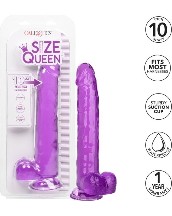 California Exotics CALEX SIZE QUEEN DILDO - PURPLE 25.5 CM