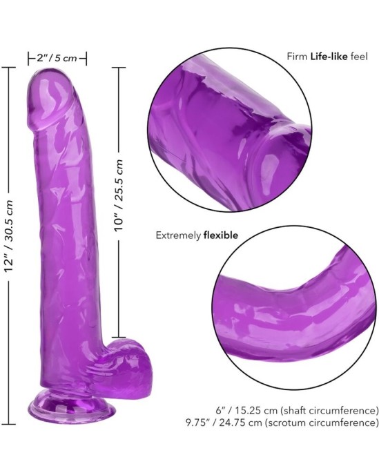 California Exotics CALEX SIZE QUEEN DILDO - PURPLE 25.5 CM