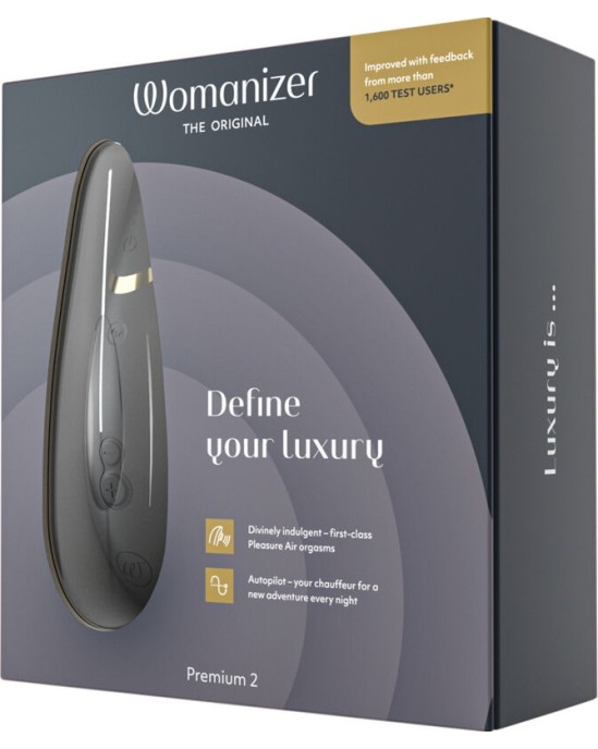 Womanizer PREMIUM 2 CLITORAL STIMULATOR BLACK