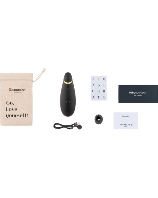 Womanizer PREMIUM 2 CLITORAL STIMULATOR BLACK