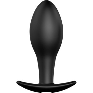 Pretty Love Bottom PRETTY LOVE ANAL PLUG ANCHOR FORM SILICONE 12 VIBRATION MODES BLACK