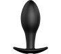 Pretty Love Bottom PRETTY LOVE ANAL PLUG ANCHOR FORM SILICONE 12 VIBRATION MODES BLACK