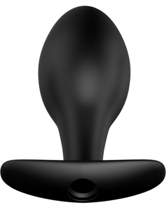 Pretty Love Bottom PRETTY LOVE ANAL PLUG ANCHOR FORM SILICONE 12 VIBRATION MODES BLACK