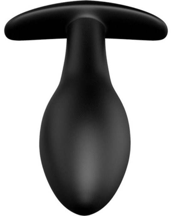 Pretty Love Bottom PRETTY LOVE ANAL PLUG ANCHOR FORM SILICONE 12 VIBRATION MODES BLACK