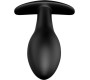 Pretty Love Bottom PRETTY LOVE ANAL PLUG ANCHOR FORM SILICONE 12 VIBRATION MODES BLACK