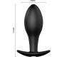 Pretty Love Bottom PRETTY LOVE ANAL PLUG ANCHOR FORM SILICONE 12 VIBRATION MODES BLACK