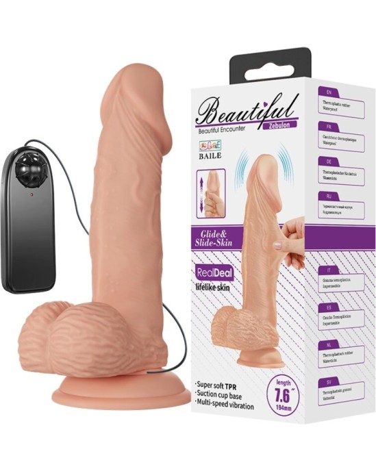 Baile Dildos BAILE — SKAISTĀ ZEBULONA VIBRĀCIJA 19,4 CM DABĪGA