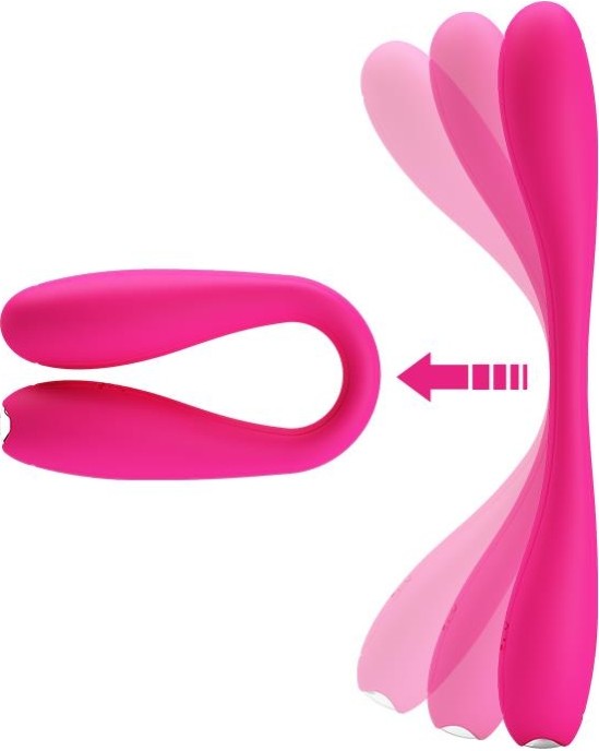 Prettylove Yedda Vibrator Bendable Pink