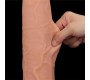 Lovetoy Dildo divslāņu bīdāmā āda 13.5