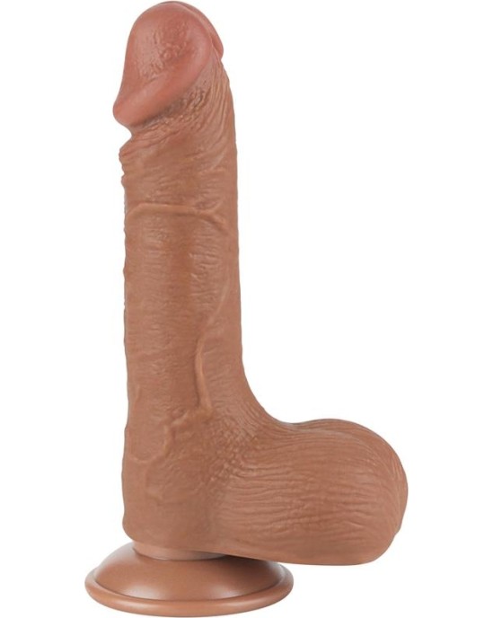 Lovetoy Dildo slīdošā āda 7,5 brūna