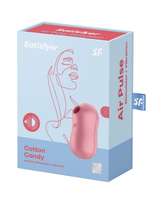 Satisfyer Air Pulse SATISFYER - COTTON CANDY AIR PULSE STIMULATOR & VIBRATOR PINK
