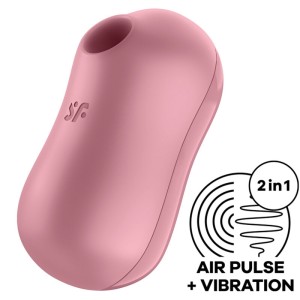 Satisfyer Air Pulse APMIERINĀTĀJS — COTTON CANDY AIR PULSE STIMULĀTORS UN VIBRATORS ROZĀ
