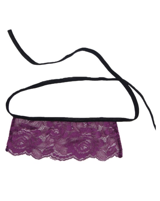 Subblime Corsets SUBBLIME KORSETS — SIKSNA UN BLINDFOLD MELNS UN PURPURA S/M