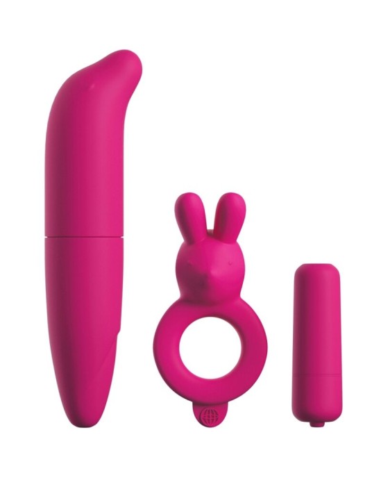 Classix KIT FOR COUPLES WITH RING, BULLET AND STIMULATOR PINK