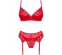 Obsessive Sets OBSESSIVE - INGRIDIA THREE PIECES RED XL/XXL