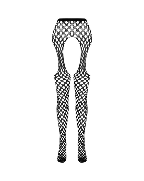 Passion Woman Garter & Stock PASSION - EKO KOLEKCIJA BODYSTOCKING ECO S003 BLACK