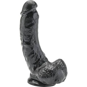 Get Real DILDO 20,5 CM AR Bumbiņām MELNS