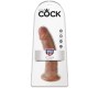 King Cock REĀLISTS PENIS 21,7 CM KARAMELE