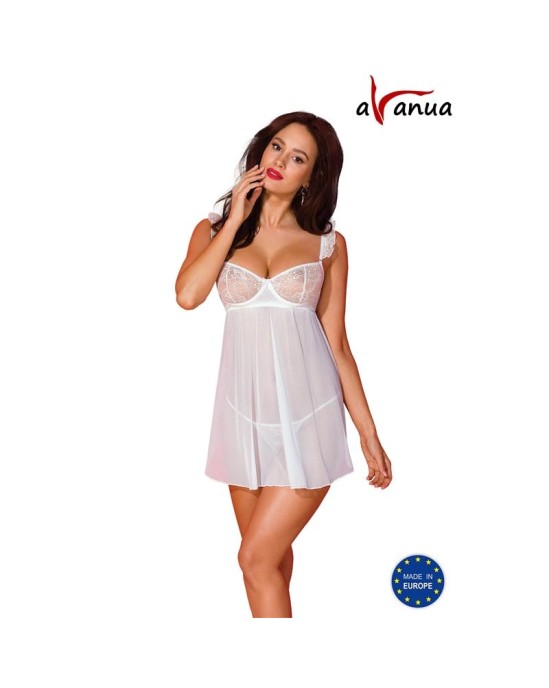 Avanua Milagros Chemise and Thong White