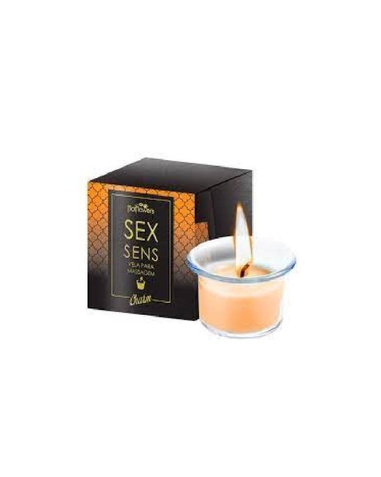 Hot Flowers Scented massage candle Champagne