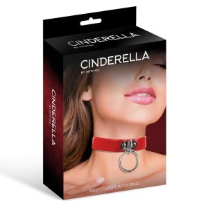 Cinderella Collar with Ring Vegan Leather One Size