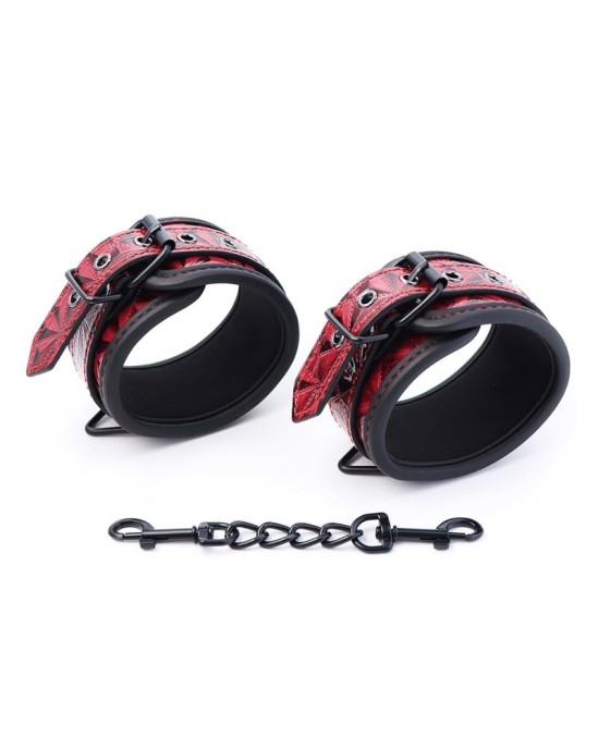 Diamond Line Регулируемые манжеты на щиколотке из веганской кожи с бриллиантами