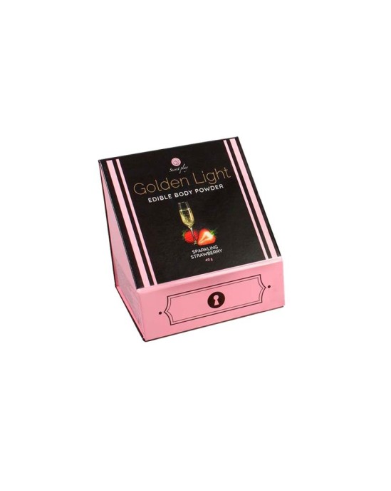 Secret Play 100% ēdamā pulvera komplekts un Feather Tickler dzirkstošās zemenes