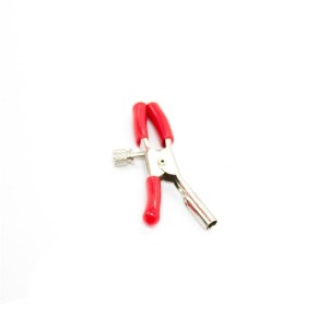 Latetobed Bdsm Line Metal Single Nipple Clamp Red