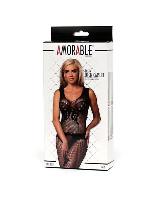 Amorable Open Bodystocking Butterfly One Size