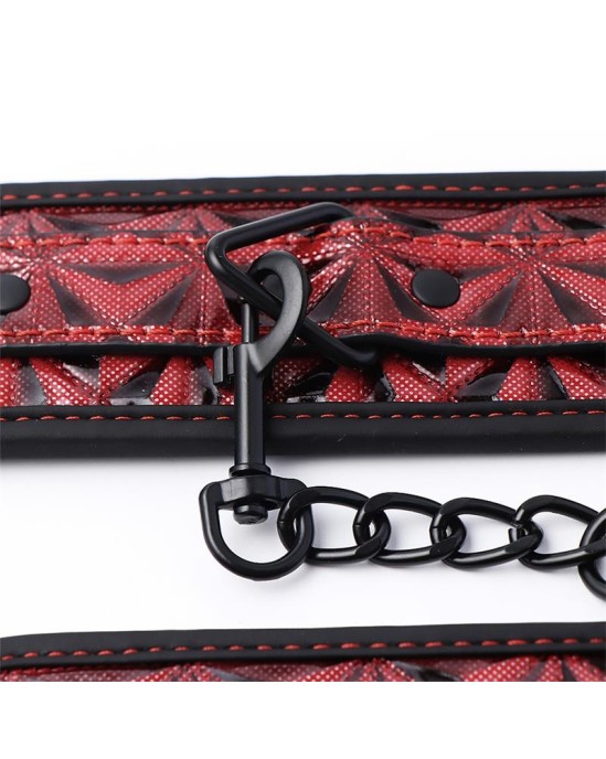 Diamond Line Регулируемые манжеты на щиколотке из веганской кожи с бриллиантами