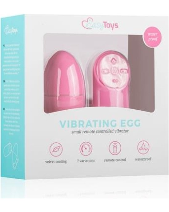 Easytoys Vibrating Egg with Remote Control Pink