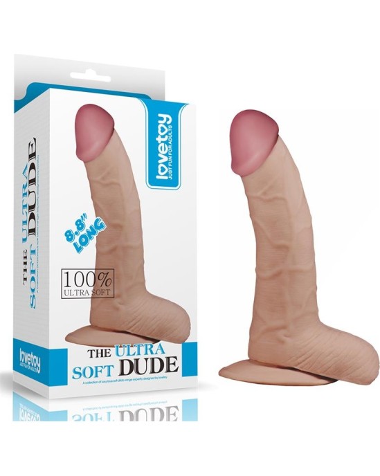 Lovetoy Dildo The Ultra Soft Dude 8.8 Flesh