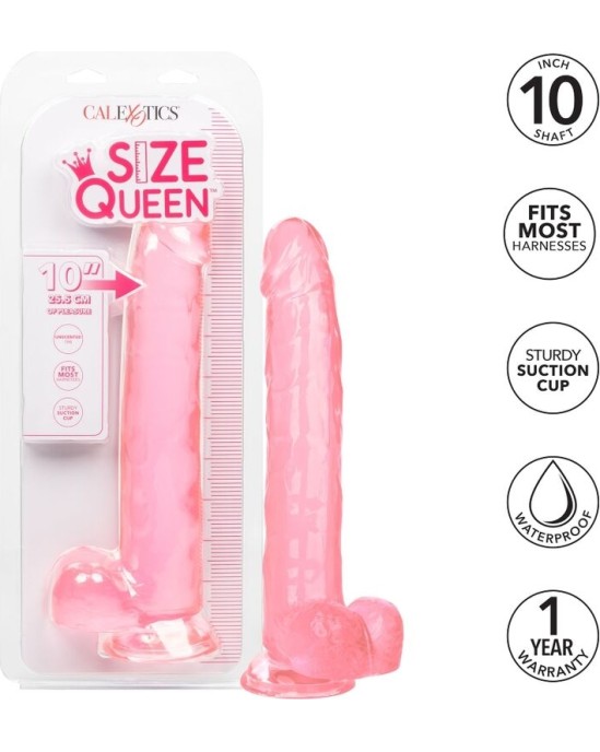 California Exotics CALEX IZMĒRS QUEEN DILDO - ROZĀ 25,5 CM