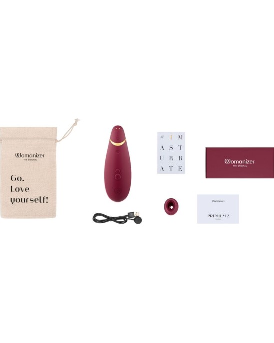 Womanizer PREMIUM 2 BORDO KLITORĀLĀS STIMULĀTORS