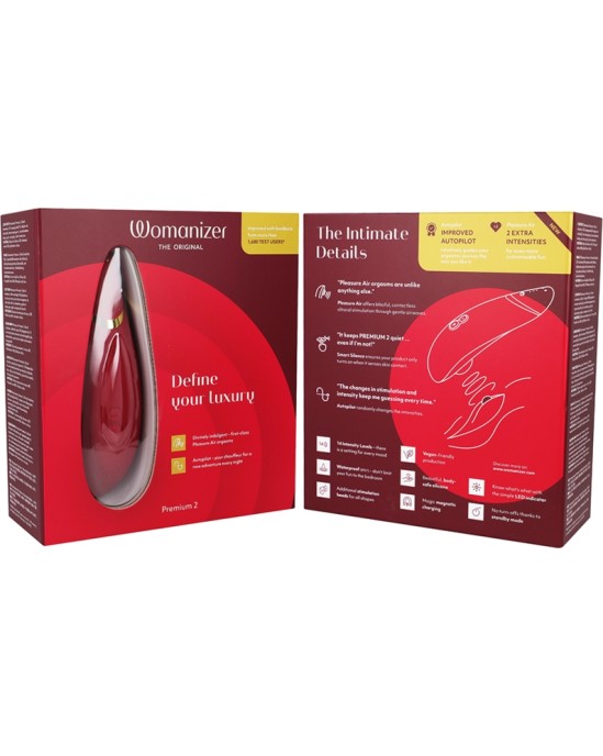 Womanizer PREMIUM 2 BORDO KLITORĀLĀS STIMULĀTORS