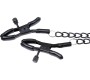 Diamond Line llar ar nipple Clamps Diamond Vegan Leather