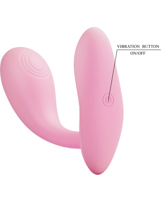 Pretty Love Flirtation PRETTY LOVE - АККУМУЛЯТОРНОЕ РОЗОВОЕ ПРИЛОЖЕНИЕ BAIRD G-SPOT 12 VIBRATIONS