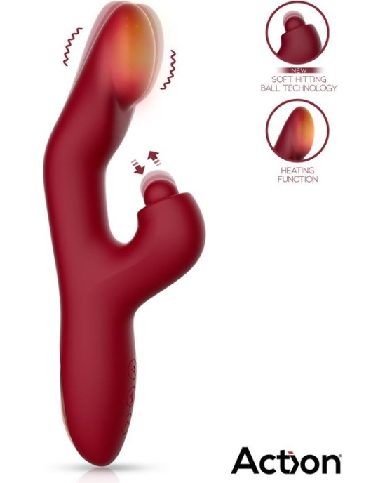 Action Мяч для удара Velter Soft Clit с функцией вибрации и нагрева