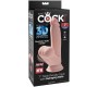 King Cock Plus 3D COCK SWINGING BALLS 15.2 CM - LIGHT SKIN
