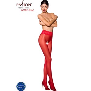 Passion Woman Garter & Stock PASSION — TIOPEN 008 STOCKING RED 1/2 (30 DEN)