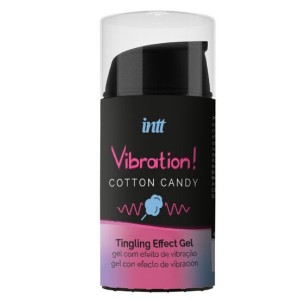 Intt Unisex Arousal Gel INTT - UNISEX VIBRATING EFFECT GEL COTTON CANDY 15 ML