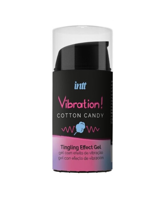 Intt Unisex Arousal Gel INTT - UNISEX VIBRATING EFFECT GEL COTTON CANDY 15 ML